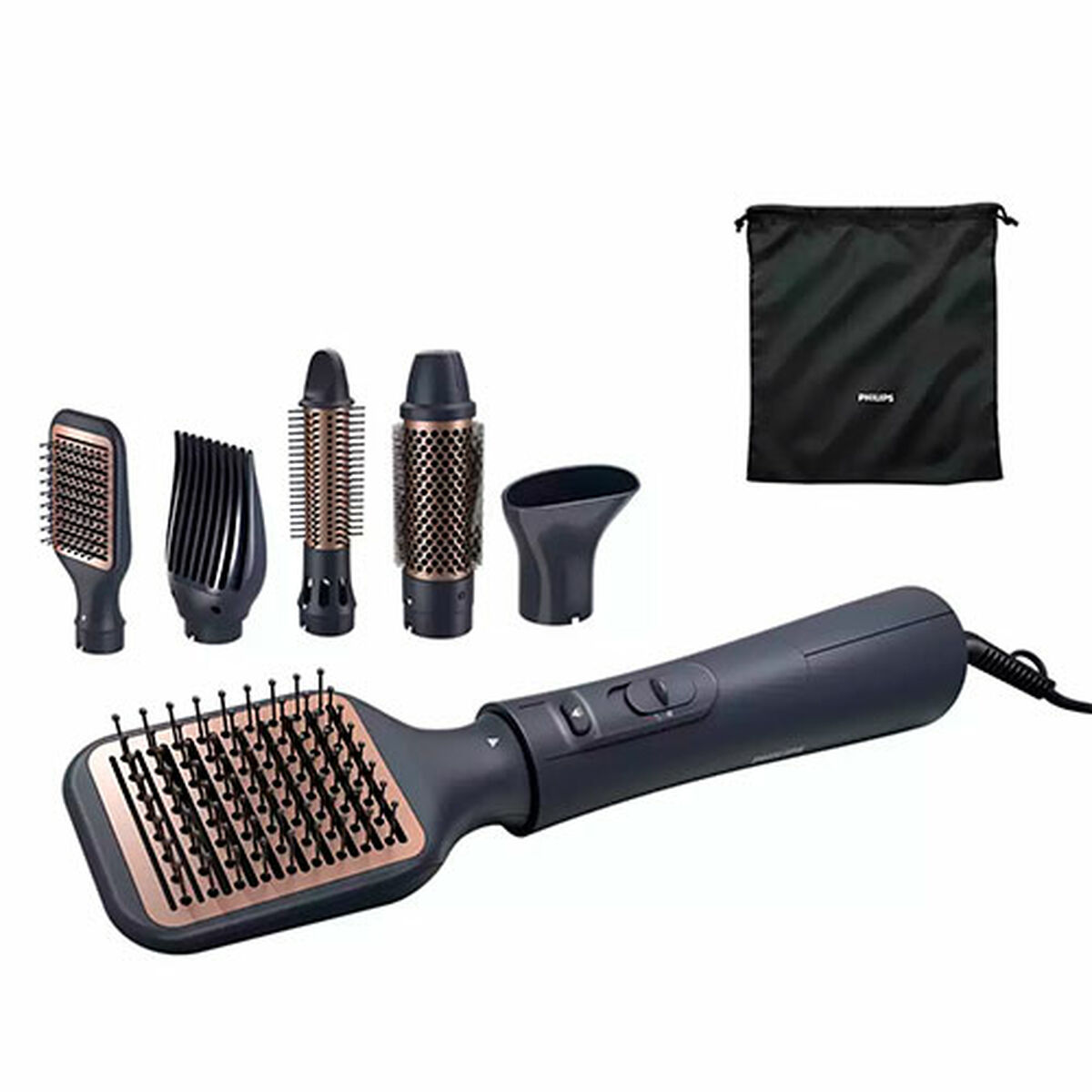 Borstel Philips BHA530 1000 W Zwart Plastic